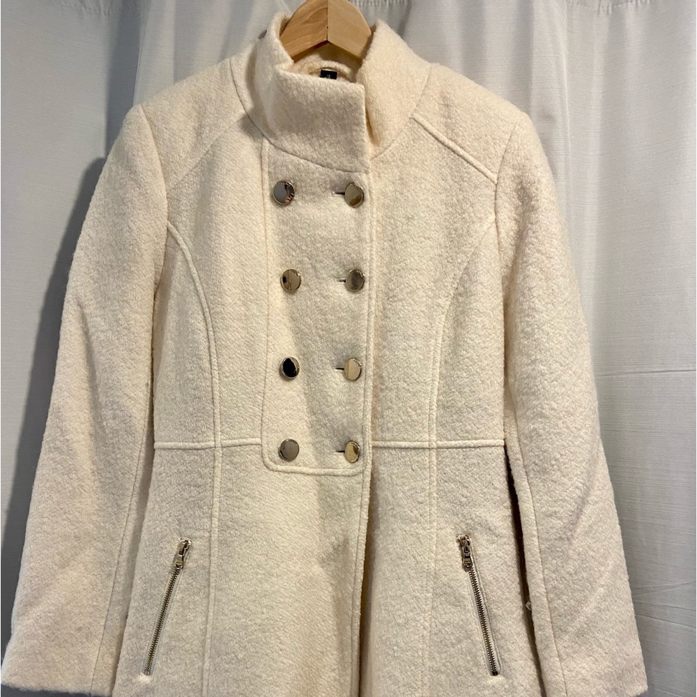 Guess cream pea coat